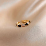 Luxury opal color opening Finger ring