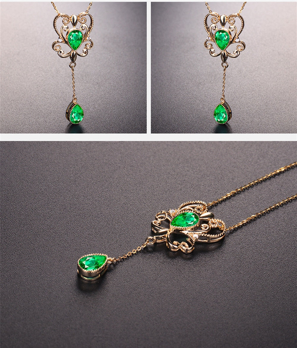 Gemstones pendant necklace