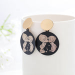 Circle Drop Earrings