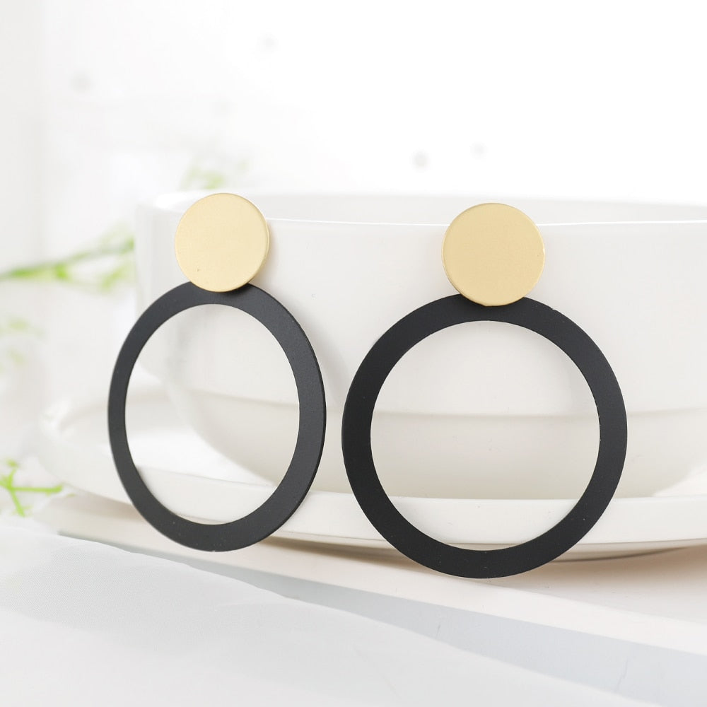 Circle Drop Earrings