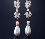 Water Drop Crystal Pendant Drop Earrings