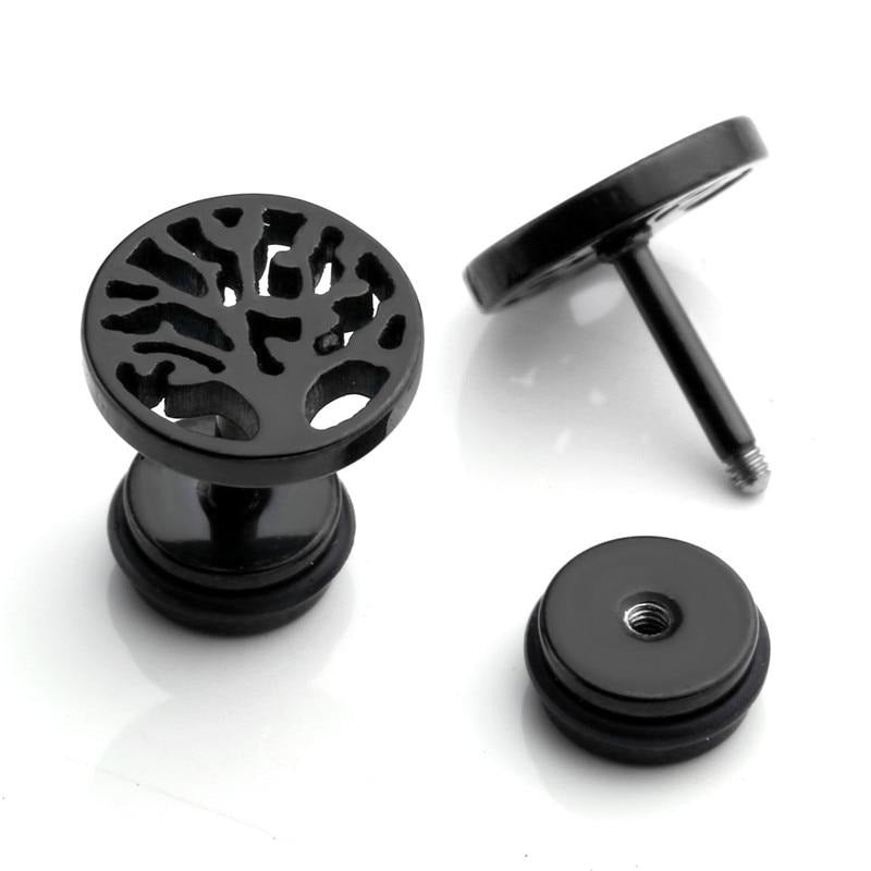 Stainless Steel Tree of Life Stud Earring