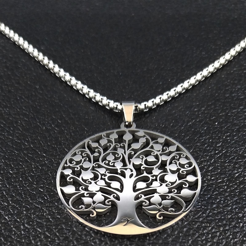 Tree of Life Stainless Steel Necklace