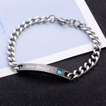 Silver Color Rose Gold Bracele