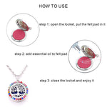 Colored zircon Tree of Life necklace