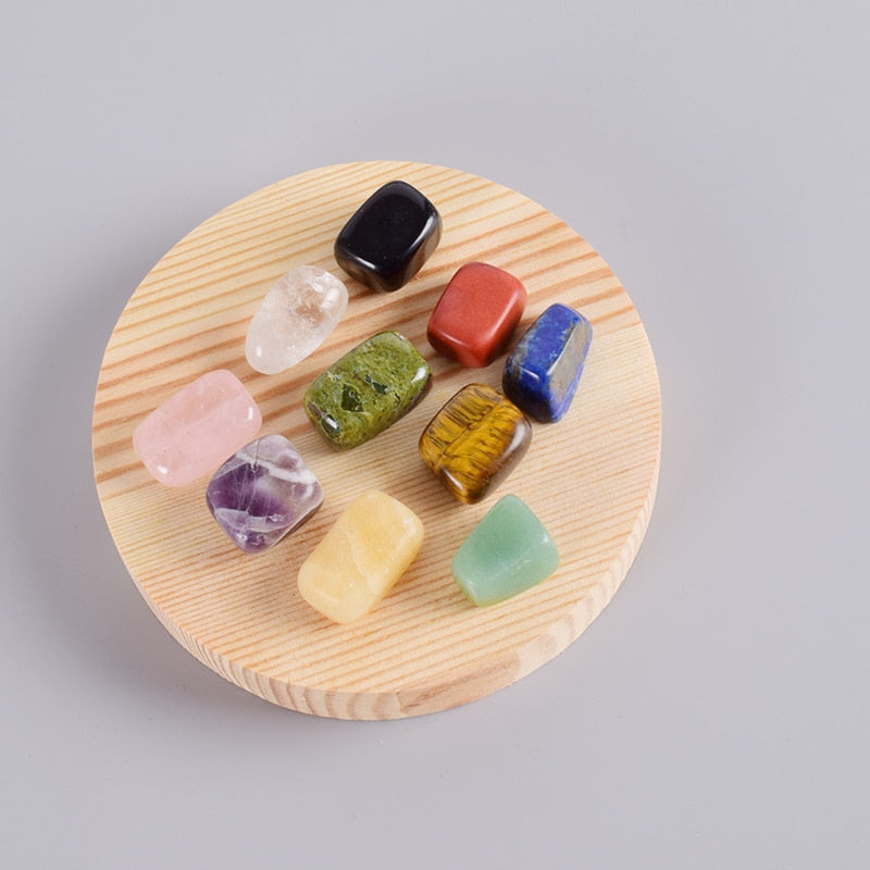 Natural Stone Tumbled Gemstone Irregular Polishing Rock And Quartz Jade Amethyst Palm Bead For Chakra Healing Decor