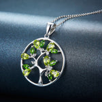Peridot Tree Pendant