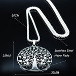 Tree of Life Stainless Steel Necklace