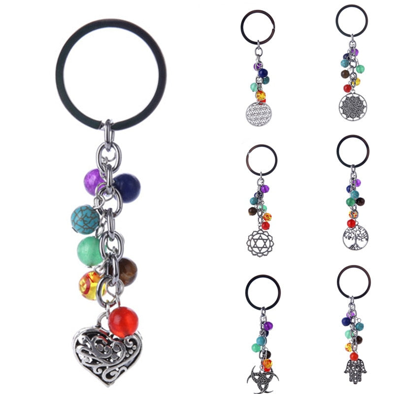 Multicolor Yoga Healing Natural Stone