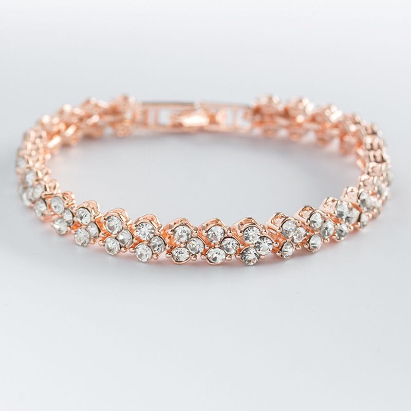 Silver Color Rose Gold Bracele