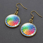Sacred Geometry Dangle Hook Earrings