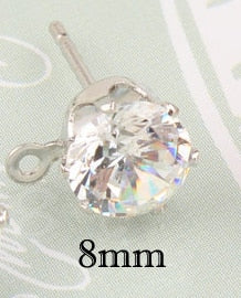 Zircon Crystal Ear Stud