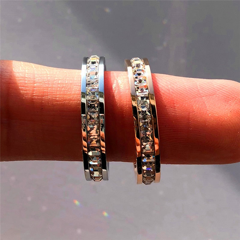 Boho Female Crystal CZ Stone Ring
