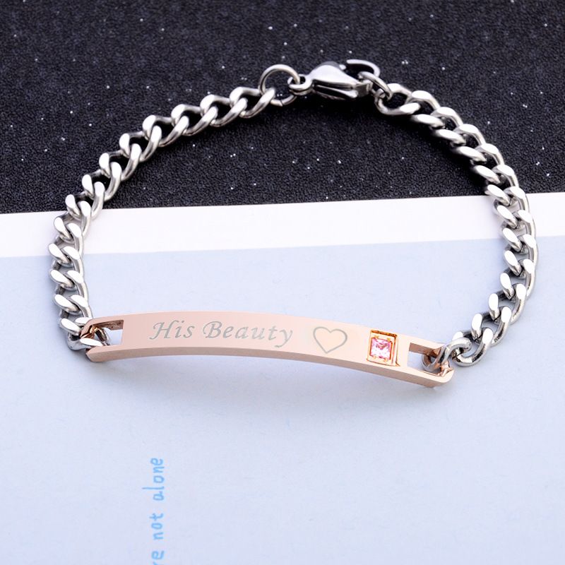 Silver Color Rose Gold Bracele