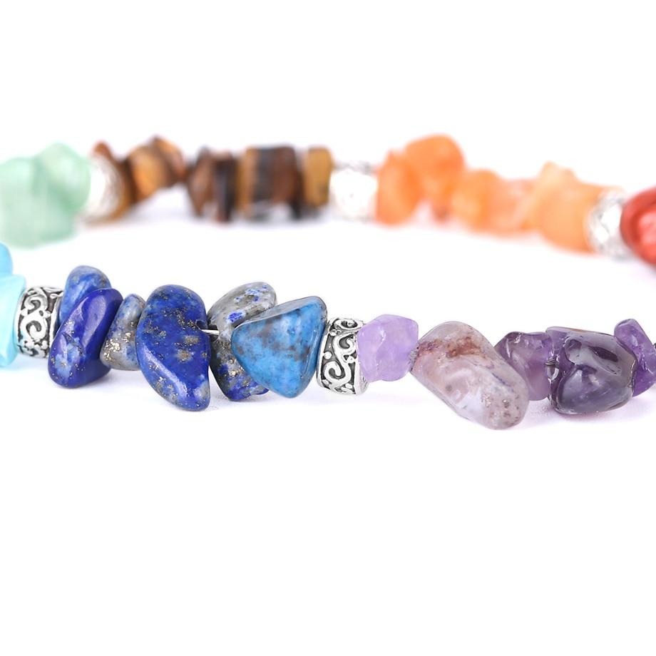 Natural Chip Stone Beads Meditation Reiki Women Bracelets