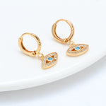 Lucky Eye Micro Pave Drop Earrings