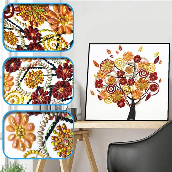 Tree Special Shape Diamond Painting Rhinestone Crystal Diamond Home Decoration