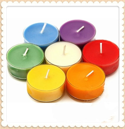 natural colorful lamp candle