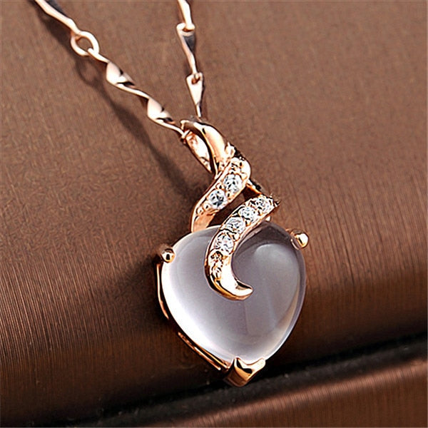 Heart Shape Opal Necklaces