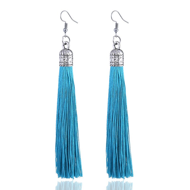 Tassel Earrings  Women Long Fringe Drop Earrings