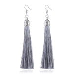 Tassel Earrings  Women Long Fringe Drop Earrings
