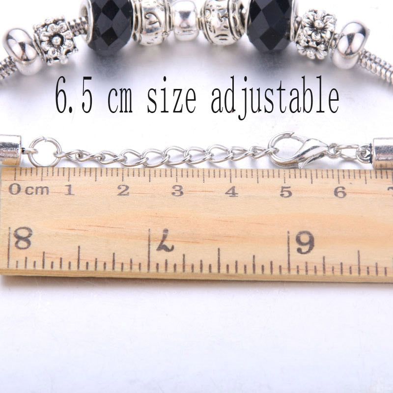 Antique Original Crown key lock Shape 6 colors Charm Bracelets