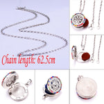 Colored zircon Tree of Life necklace