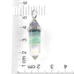 Crystal Pendants Suspension Natural Gem Stone Fluorite Necklaces