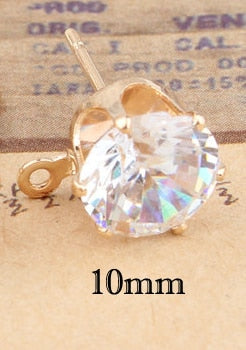 Zircon Crystal Ear Stud