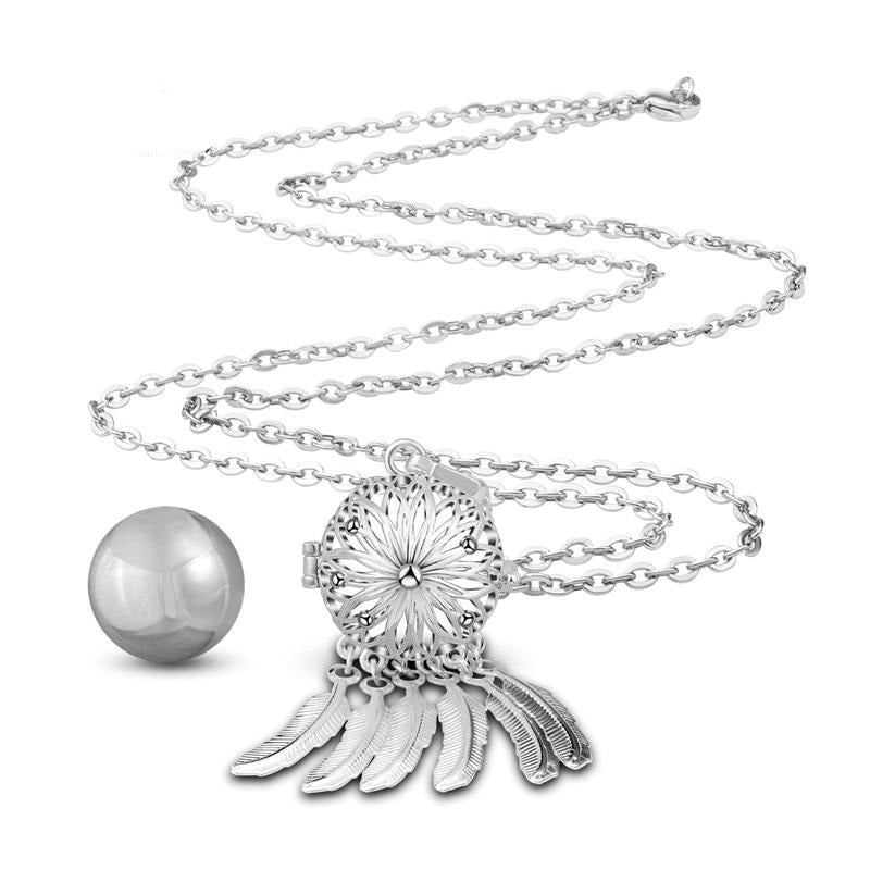 Harmony bola ball pendant Dreamcatcher Necklace