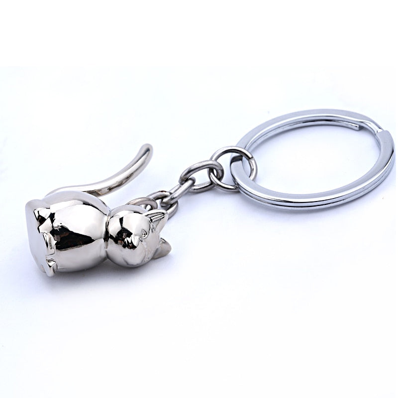 3D cat keychain