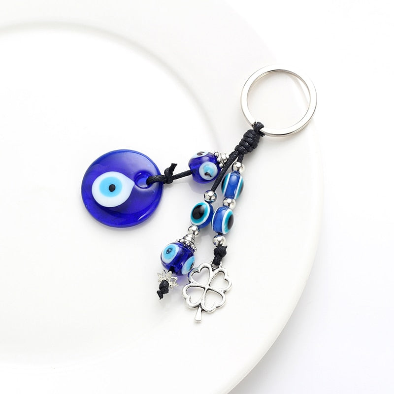 Eye Leaf Charms Keychain