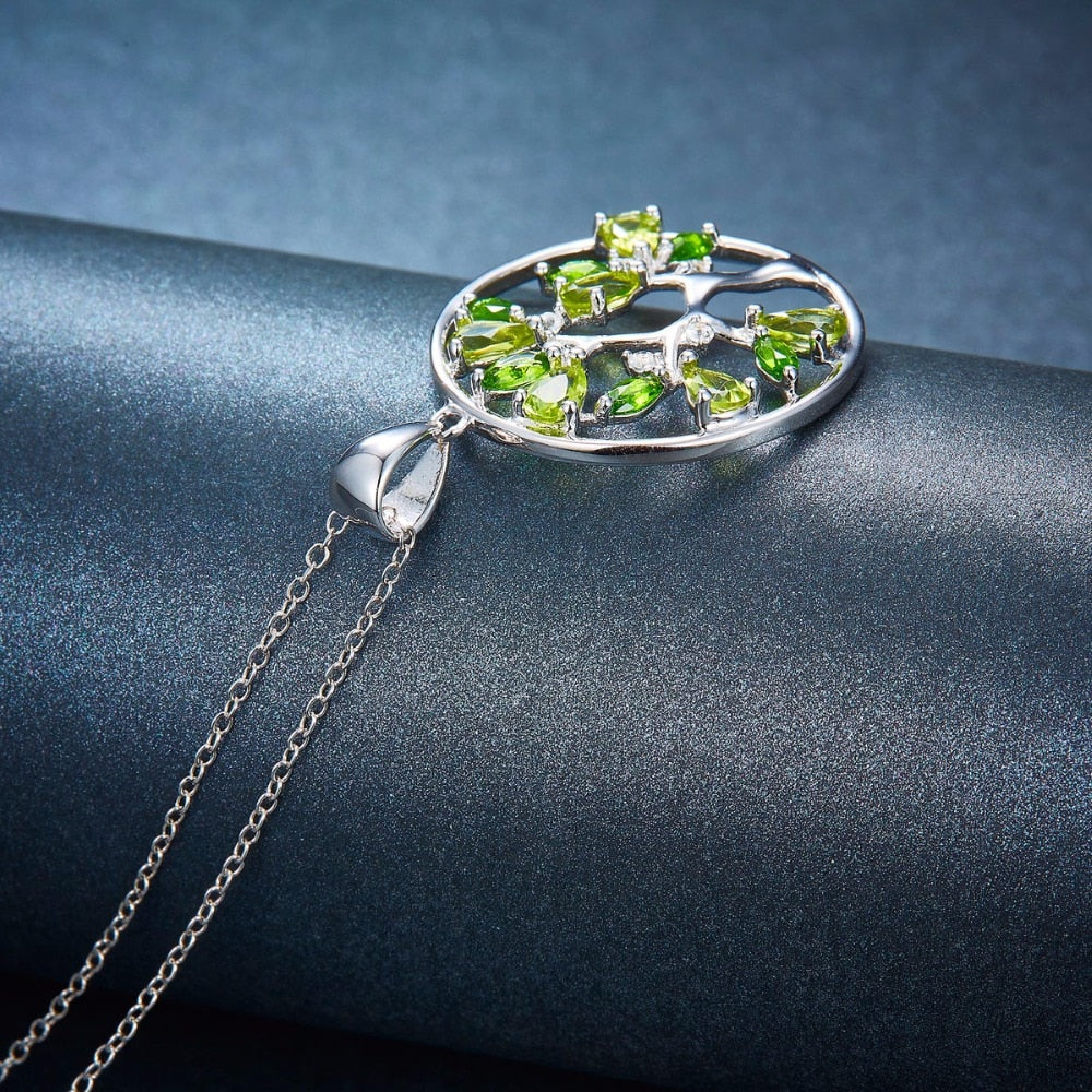 Peridot Tree Pendant