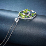 Peridot Tree Pendant