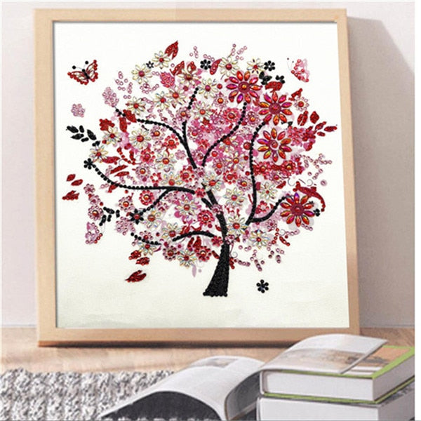 Tree Special Shape Diamond Painting Rhinestone Crystal Diamond Home Decoration