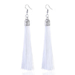 Tassel Earrings  Women Long Fringe Drop Earrings