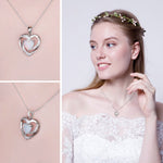 Heart Created Opal Pendant Necklace