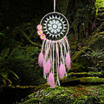 DreamCatcher Hanging White Lace Flower Feather Home and Car Decoration