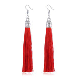 Tassel Earrings  Women Long Fringe Drop Earrings
