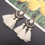 Tassel Earrings  Women Long Fringe Drop Earrings