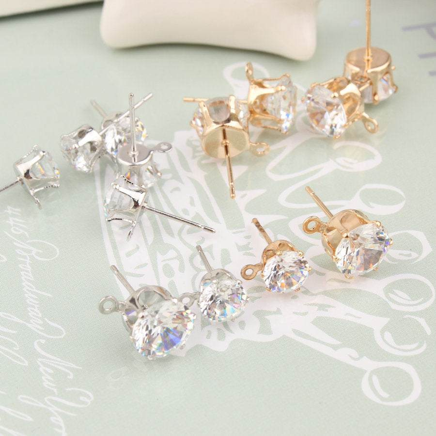Zircon Crystal Ear Stud