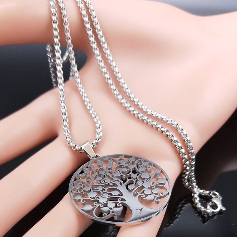 Tree of Life Stainless Steel Necklace