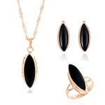 bridal gold color necklace earrings Ring