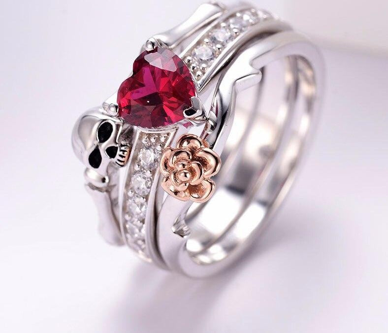 Skull Finger  female wedding rings