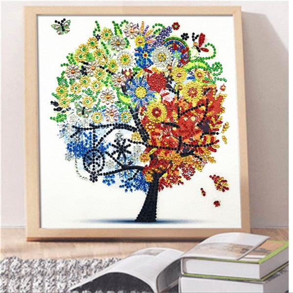 Tree Special Shape Diamond Painting Rhinestone Crystal Diamond Home Decoration