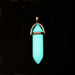 Luminous Stone Fluorescent Hexagonal Column Necklace