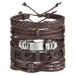 Leaf Feather Multilayer Leather Bracelet