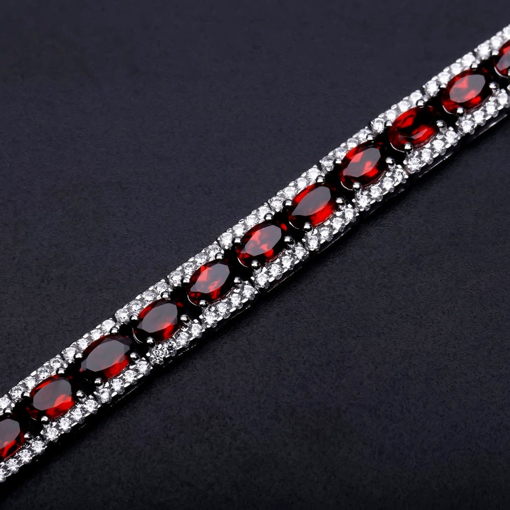 Gemstone 925 Sterling Silver Vintage Bracelet