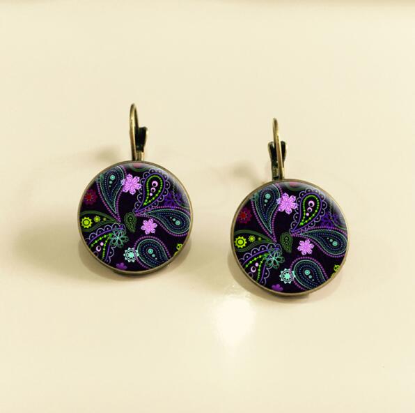Tarot card earrings religious art picture earring