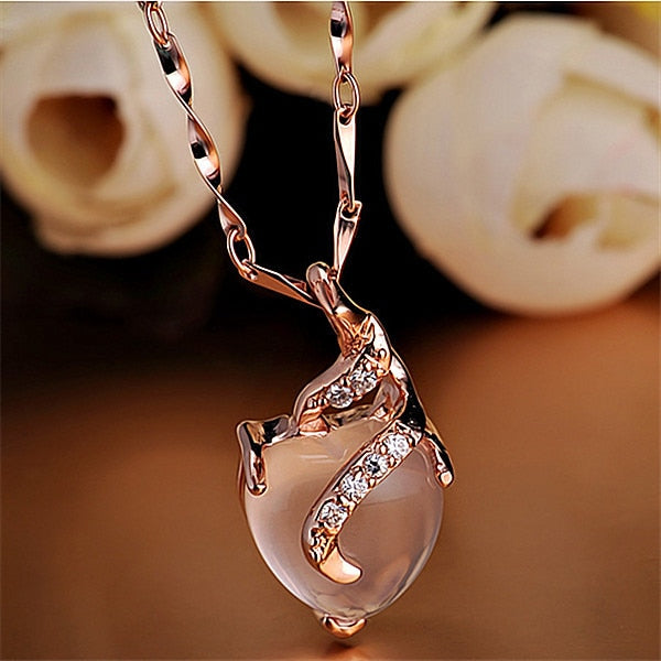 Heart Shape Opal Necklaces